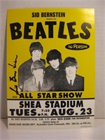 RARE SIGNED BEATLES CONCERT POSTER