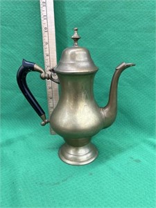 Antique brass coffee pot