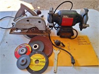 5" Bench Grinder & Clutch Saw