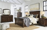 KING ASHLEY PORTER 5-PIECE PANEL BEDROOM GROUP