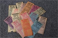 Hamilton Street Railway Ticket Stubs