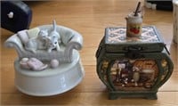 Lot Of 2 Collectible Music Boxes