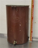 Vintage Fuller metal water dispenser bin