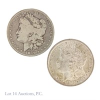 1879 & 1879-O Silver Morgan Dollars (2)