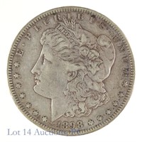 1898-S Silver Morgan Dollar (XF+)