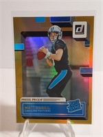 2022 Donruss Rated Rookie Press Proof Gold Matt Co