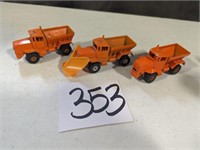 1/64 Scale 3 Orange Trucks