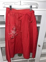 Cute Vintage Wrap Around Embroidered Skirt