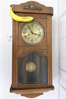 1975 Dufa Oak Wooden Wall Clock