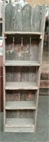 Reclaimed Fence Wood Shelf Bookshelf, Approx. 15