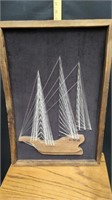 String Art Boat Picture
