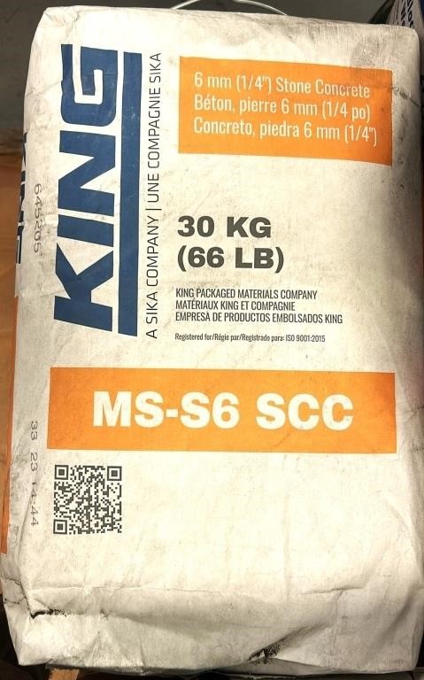 Bag of 30kg concrete - ms-s6 scc