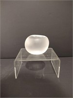 Lalique Crystal Tomato Paper Weight
