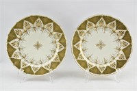 Two Ovington Bros Gold Plates, Possibly Antique