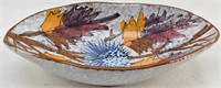 Oblong Fall Leaf Ceramic Bowl, possibly Italian