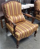 FRENCH PROVINCIAL DESIGNER UPHOLSTERED CHAIR