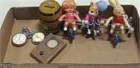 Box lot of toys and watches