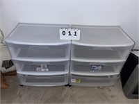 (2) Plastic Organizers