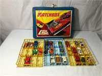 Vintage Matchbox Carrying Case With Cars