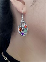 MultiColor Dangle Ear Hook Boho Drop Earring