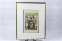 LARGE Earthenware Paris Framed Print