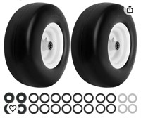 2 Pack 13x6.50-6 Tires Flat Free for Zero Turn