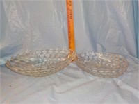 2 Fostoria oval serving dishes
