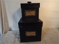 2 Home Decor Storage Boxes