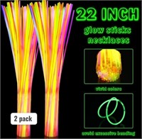 22 Inch Glowstick Necklaces - 5 Color (2pck)