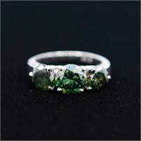 Lab Created Sparkling 5.5 Cttw VVS1 Emerald Green