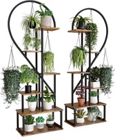 Half Heart Shaped Ladder Plant Stand - 2 Pack