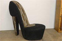Decorative Leopard Print Shoe Chair