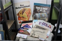 Variety of Beer Advertising Items