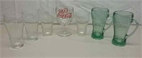Coca-Cola Glass Lot Incl Rare Thumb Print Glass