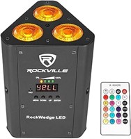 (N) Rockville 54w RGBWA+UV Rechargeable Battery Wi