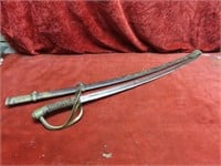 26" German made sword w/scabbard.