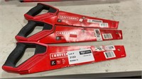 1 LOT, 3 CRAFTSMAN 15-in Medium Cut Tooth Saws