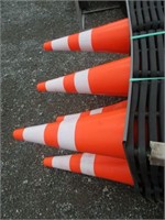 New/Unused Steelman PVC Safety Traffic Cones,