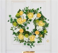 New 26in. Floral Door Wreath