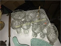 LOT OF CRYSTAL AND GLASSWARE