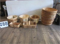Group of Wood Baskets