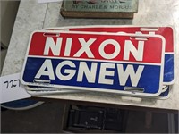 Lot of 8 Nixon & Agnew License Plates