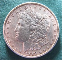 1889 U.S. MORGAN SILVER DOLLAR COIN