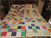 (3) Quilts:  Double Knit, 9 Patch, Spool