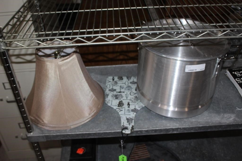 Lamp shade, Steam Pot and Cutting Board