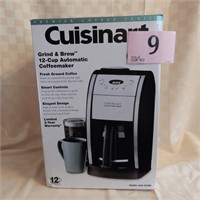 CUISINART 12 CUP COFFEE MAKER GRIND AND BREW