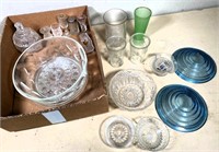 vintage glass- bowls, vases & more