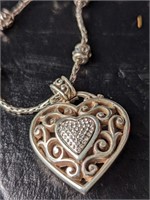NWT Brighton Reno Heart Pendant Necklace