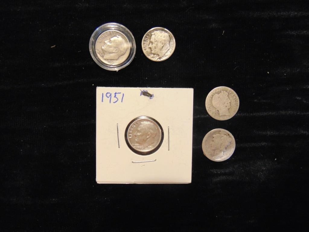 Small collection Of 90% Silver Dimes