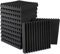 ULN - 12 Pack Acoustic Panels Sound Proof Foam Pan